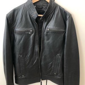 Black 7 Diamonds leather jacket